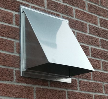 exterior sheet metal wall vent